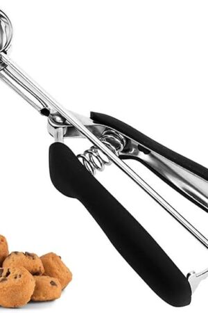 Cookie Scoop, Ice Cream Scoop, 1Tbsp/15 ml/0.5oz Cookie Scoops for Baking, 18/8 Stainless Steel Cookie Scooper for Baking, Ice Cream Scooper with Trigger Release, Cookie Dough Scoop with Non-slip Grip