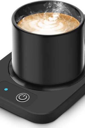 Candle Warmer & Coffee Mug Warmer, Electric Coffee Warmer with Aluminum Metal Panel, 131℉ Beverages Coffee Warmer for Heating Candle, Coffee, Milk, Tea, Cocoa, for Coffee Lovers