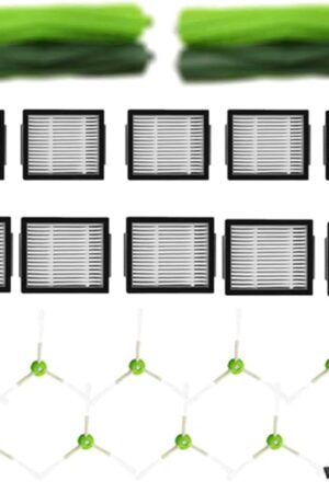 24PK Replacement Parts Kit for iRobot Roomba i7 i7+ i1 i3 i4 i5 i6 i8 J5 J6 J7 J8 J9 Plus E5 E6 Vacuum, Rubber Brushes & High-Efficiency HEPA Filters & Side Brushes
