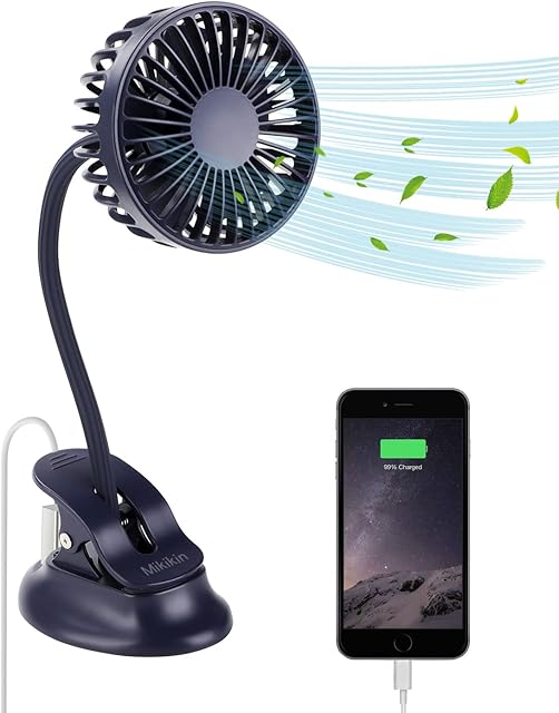 Clip on Small Mini Fan Desk Fan Baby Stroller Fan