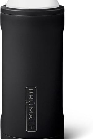 BrüMate Hopsulator Juggernaut Can Cooler Insulated for 24oz / 25oz Cans | Can Insulated Stainless Steel Drink Holder for Beer, Tea, and Energy Drinks (Matte Black)