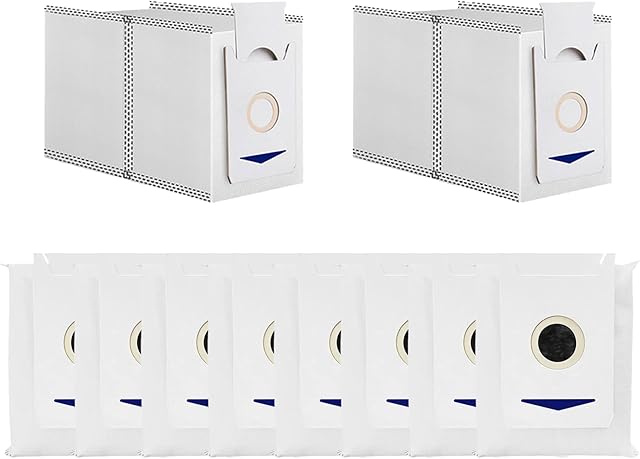 10 pack Replacement Dust Bags Compatible with Yeedi M12 PRO+, Vacuum Cleaner Replacement Bag Accessories