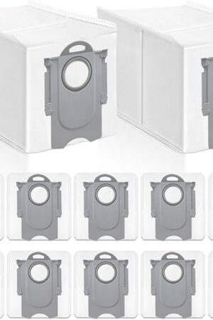 12 Pack Dust Bags for Roborock QV 35A/Qrevo S5V/ Qrevo S/Q Revo/ Saros10/ Saros10R / S8 MaxV Ultra/ S8 Max Ultra/Qrevo MaxV/Qrevo Pro/Qrevo Curv/Qrevo CurvS5X/ QrevoEdge/Qrevo Slim/Robot Vacuum