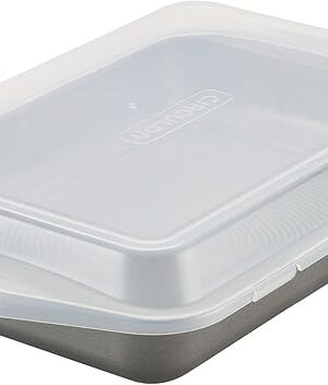 Circulon Total Nonstick Baking Pan With Lid / Nonstick Cake Pan With Lid, Rectangle - 9 Inch x 13 Inch, Gray