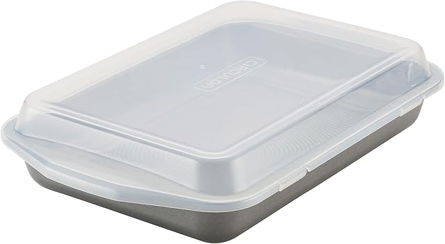 Circulon Total Nonstick Baking Pan With Lid / Nonstick Cake Pan With Lid, Rectangle - 9 Inch x 13 Inch, Gray