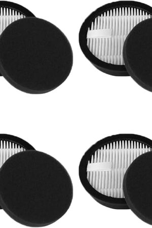 AceVac 11 HEPA Vacuum Replacement Filter Compatible with AFNOP Acevac11 Cordless Vacuum Cleaner (4 Pack Hepa Filters and 4 Pack Sponge Sets)