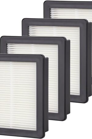 107315 HEPA Filter Replacement Compatible with ProTeam Coach Pro 10, Super Coach Pro 6 GoFree Flex Pro and ProVac FS 6 Washable Resuable Vacuum Filters, Compare to part # 107315 (4 Packs)