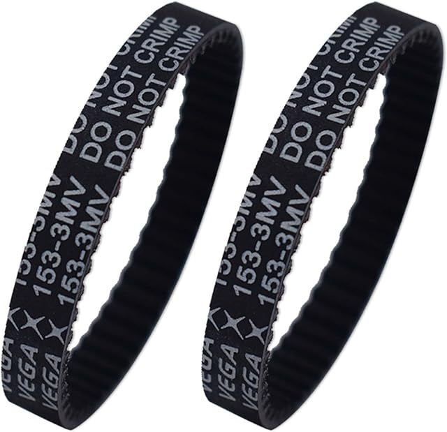 153-3MV-7 Short Belt Replacement for Shark Vacuum AZ2002 AZ2000 AZ2000W AZ2000WWK HZ2002 HZ2000 LA502 LA500 LA455 UV850 Front Soft Brush Part 153-3GT-7