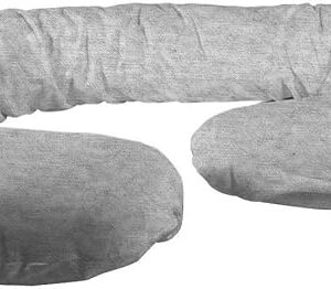 Betty Dain Stretch Jersey Pregnancy/Maternity Pillowcase C-Shape Compatible, 100% Cotton Stretch Jersey, Stretch Fabric, Machine Washable, 60" x 25" inches, Gray