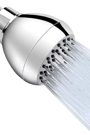 Aisoso High Pressure Shower Head 3 Inches Anti-clog Anti-leak Fixed Showerhead Chrome with Adjustable Swivel Brass Ball Joint for Relaxing and Comfortable Shower Experience