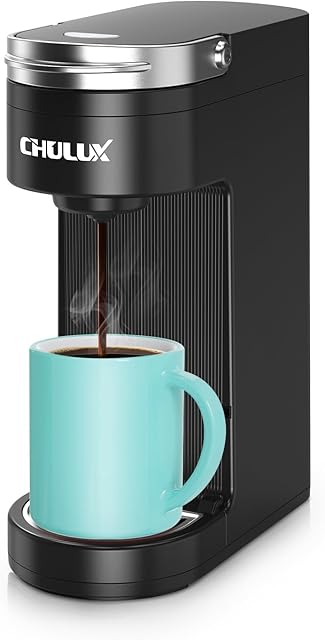 CHULUX Single Serve Coffee Maker Mini Coffee Machine for K Cup Travel