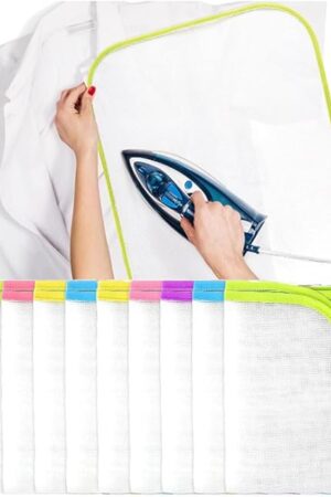 5 Packs Household Ironing Cloth, Protective Scorch Saving Mesh,Reusable Ironing Scorch Mesh Cloth, Heat Resistant Ironing Pressing Pad is Suitable for Home and Travel Use(40 * 60)