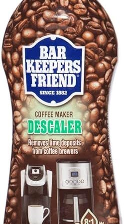 Bar Keepers Friend Coffee Maker Descaler (12 oz) - Removes Mineral Deposits from Espresso Makers and Automatic Drip and Single-Cup Coffee Makers