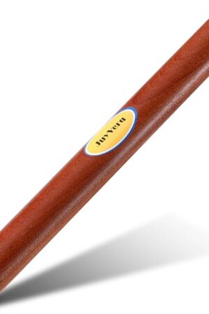 Wood Rolling Pin (15.75 Inches), Non-Stick Rolling Pin for Baking, Natural Sapele Wood Dough Roller for Pizza, Fondant, Pie, Cookie, Pastry, Essential Kitchen Tool