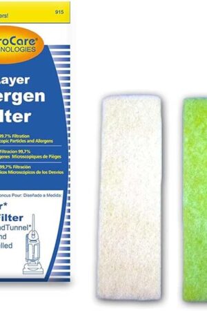 EnviroCare Premium Replacement 3 layer Final Vacuum Cleaner Filters made to fit Hoover WindTunnel Self Propelled, Bagless, Upright, Widepath, Empower, Foldaway, PowerMax Vacuum Cleaners, 2 Filters