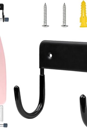 Alpinista Ironing Board Hanger Iron Board Wall Mount for Laundry Rooms, Black
