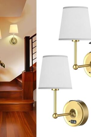 Wall Sconces Wireless Wall Light 3 Color Temperature Dimmable Lamp