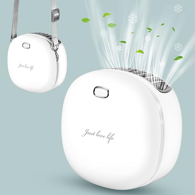 BINWO Mini Handheld Fan necklace fan Personal Portable Fan