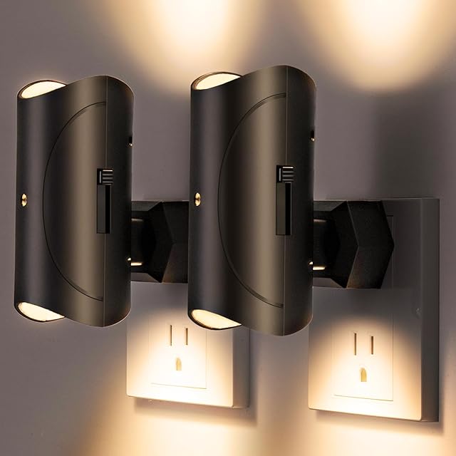 Aora Night Light Wall Mount Set of 2 Black