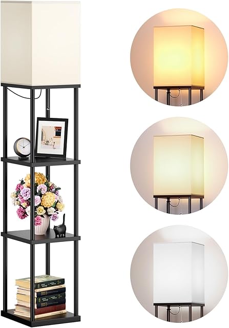 addlon Modern Shelf Floor Lamp Display Floor Lamp