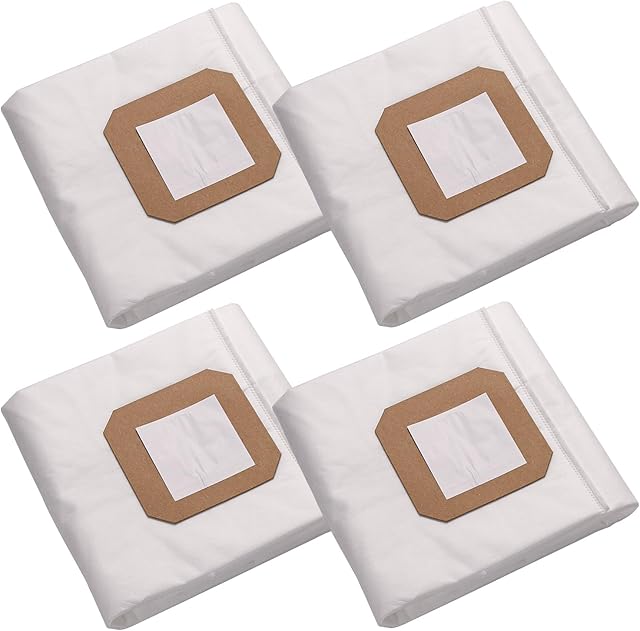 Central Vacuum Filter Bags, fit for Vacuflo Parts & Accessories Maxum 5 7 9, DB5000 - DB9000 Central Vacuum Cleaning Device Replacement Cloth Filtration Bags Pack of 4