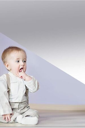 17" x 12" Self Adhesive Acrylic Mirror Sheet 0.08"(2mm) Thick, Non Glass Safety Mirror Great for Classroom Camping Baby Kids Playroom Pet Horses or Chicken Coop