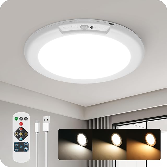 Ceiling Light Motion Sensor 3 Colors Dimmable LED