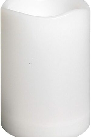 Waterproof Outdoor Flameless Pillar Candle with Timer Battery Operated Electric LED Candle Set for Gift Home Décor Party Wedding Supplies Garden Halloween Christmas Decoration, 1 Pack, 3? x 4?