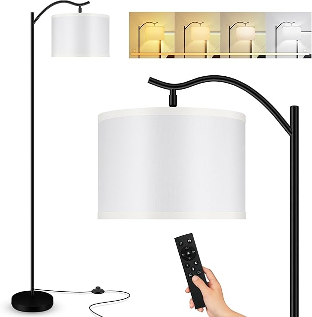 BoostArea Floor Lamp Arc Floor Lamp White