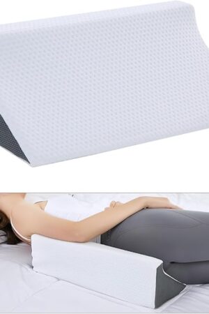 Wedge Pillow for Sleeping, Side Sleeper Body Back Positioners for Back Pain, Preventing Bedsores, After Surgery, Pregnancy Support, Ankle Support, Bed Wedge Pillow for Side Sleepers