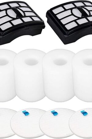 Vacuum Filters Replacement for Shark Rotator Professional Lift-Away NV500 NV501 NV502 NV503 NV505 NV510 NV520 NV552 ZU780 ZU782 ZU785 UV560, 2 Post Filters +4 Foam&Felt Filters, Part # XFF500 & XHF500