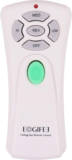 Ceiling Fan Remote Control with Reverse, Light Dimmer, 3 Speed Adjustable Control of Replacement of Hampton Bay CHQ7080T UC7080T Remote Control Only Remote