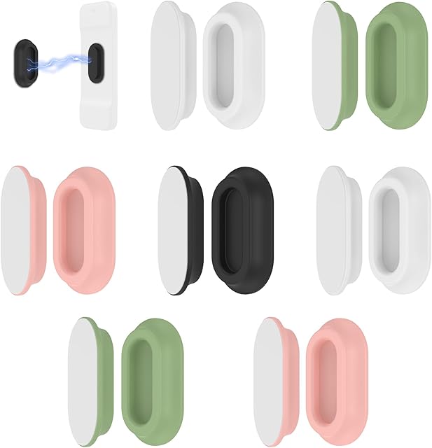 4Pcs Magnetic Remote Control Holder Innovative Silicone Wall Remote Holder Self Adhesive TV Remote Holder No Drill Remote Control Holder for Home Office Fan and Air Conditioner Remote