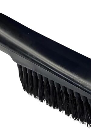 Wessel-Werk All-Purpose Vacuum Dust Brush Attachment with Soft but Sturdy Black Natural Fibers for Home or Car Detailing for Canister, Upright, or Central Vacuum