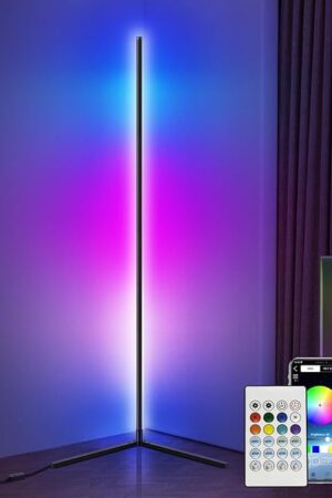Corner Floor Lamp RGB LED Lights