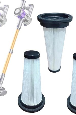 3Pack Hepa Filters Replacement Compatible with MBYULO Cordless Vacuum Cleaner, Model EHBR-A001-V01.Washable Filters Works with MBYULO Handheld Vacuum.