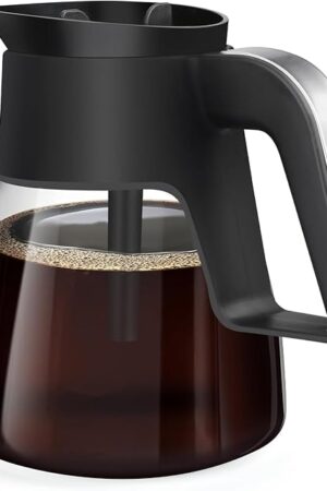 10 Cup Ninja Coffee Pot Replacement for CM401 Ninja Coffee Maker, Glass Carafe with Lid Compatible with Ninja CF090 CF092 CM300 CM400 CM401 ect.