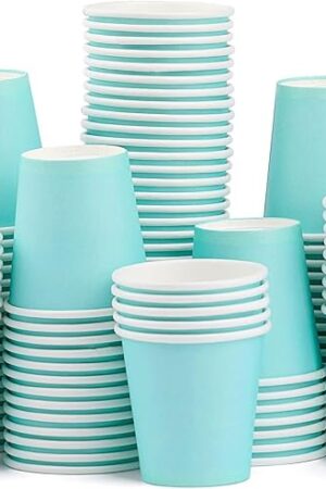 100 Pack 3 oz Paper Cups, Bathroom Cups Disposable,Mouthwash Cups Small Snack Cups for Water, Juice,Candy Ideal for Party Bathroom and Office
