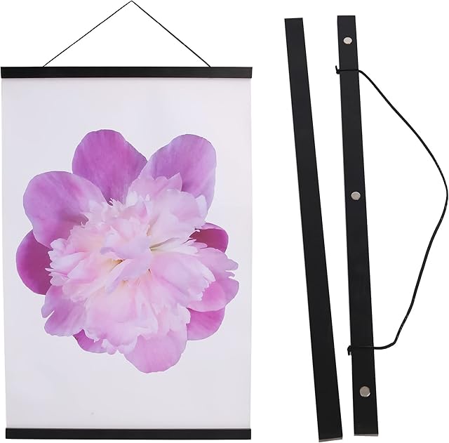 Aynoo Magnetic Poster Hanger Frame, 16x24 16x22 16x20 Picture Frame Hanger, 16 Inch Magnetic Hanger Frame,Black