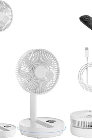 8" Oscillating Standing Fan Pedestal Fan Floor & Desk fan