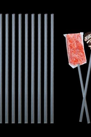 50-Piece 6-Inch Acrylic Lollipop Sticks, Cake Pop Sticks, Candy Stick Stirring Rods, Clear Reusable Acrylic Rods