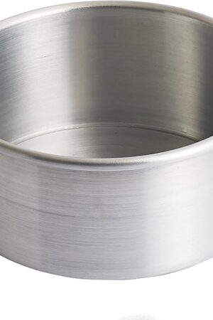 Winco Heavy-Duty Round Aluminum Layer Cake Pan, 6" x 3"