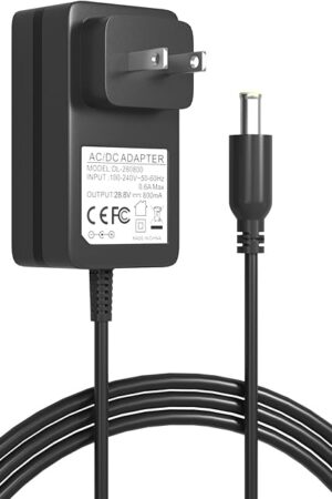 28.8V Cordless Vacuum Charger for Shark Vertex IZ440H IZ462H IZ483H IZ482H IZ662H IZ862H IZ441HBRN IZ682H IZ683H IZ662H IZ642H IZ882H IZ864H IZ863H IZ842H IZ841H IZ840H Shark DK33-288080H-U AC Adapter