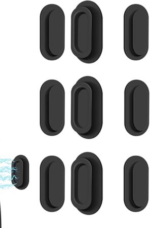 6 Pack Magnetic Remote Control Holder – Upgraded Silicone Magnetic Wall Mount for TV, Fan & Air Conditioner Remotes – Self-Adhesive, No-Drill Remote Control Holder Wall Mount