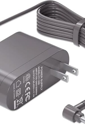 30.45V Replacement for Dyson Vacuum Charger for Dyson V10 V11 V12 V15 SV12 SV14 SV16 SV20 SV22 Absolute Animal Motorhead Cordless Vacuum Power Supply?6Ft ETL Listed,Please Check Port 4.8 * 1.7mm】