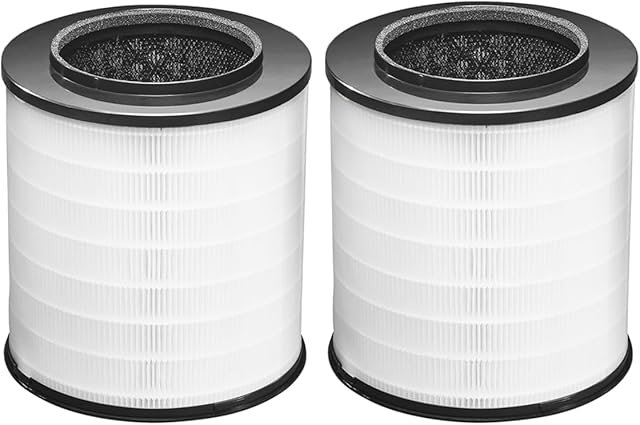 2-Pack 12030 True HEPA Replacement Filters, Premium H13 HEPA Air Purifier Filter Compatible with Clorox 1000 Sq. Ft. Medium Room Air Purifier 11030 & 11031, #12030