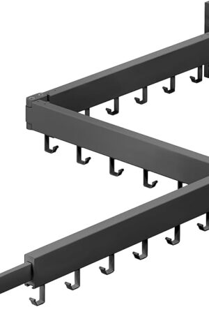 Clothes Drying Rack,Laundry Drying Rack Wall Mount, Space Saver Clothes Rack,Retractable,Collapsible(Tri-Fold), for Balcony,Laundry,Bathroom, Dark Grey Color,3z-g02