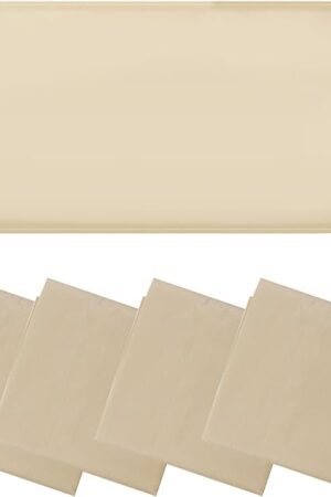 4 Pcs Fluorescent Light Covers - Light Covers for Ceiling Lights Classroom, Magnetic Light Filters for Office, Hospitals, Home 4 x 2 Feet (Warm Yellow)