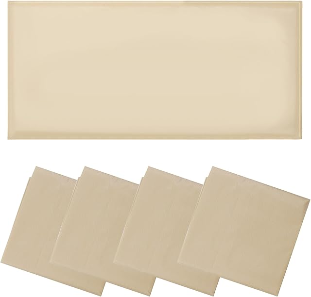 4 Pcs Fluorescent Light Covers - Light Covers for Ceiling Lights Classroom, Magnetic Light Filters for Office, Hospitals, Home 4 x 2 Feet (Warm Yellow)
