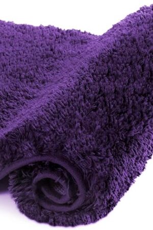 Walensee Bath Mat Bath Rugs 16 x 24 Dark Purple Soft Microfiber for Bathroom